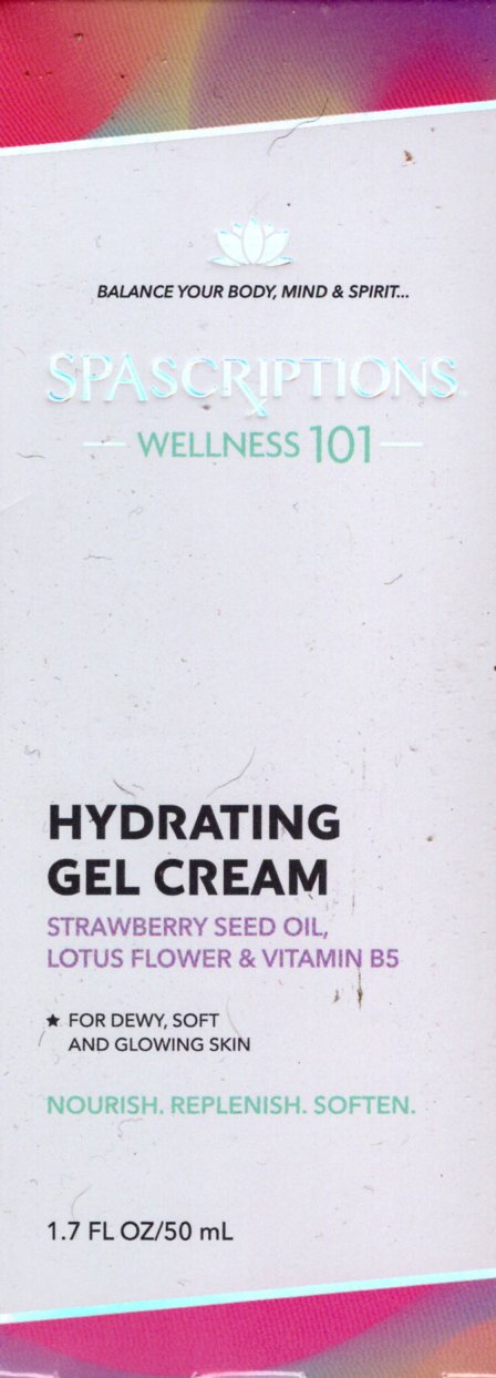 Global Beauty Care Spascriptions Wellness 101 Hydrating Gel Cream