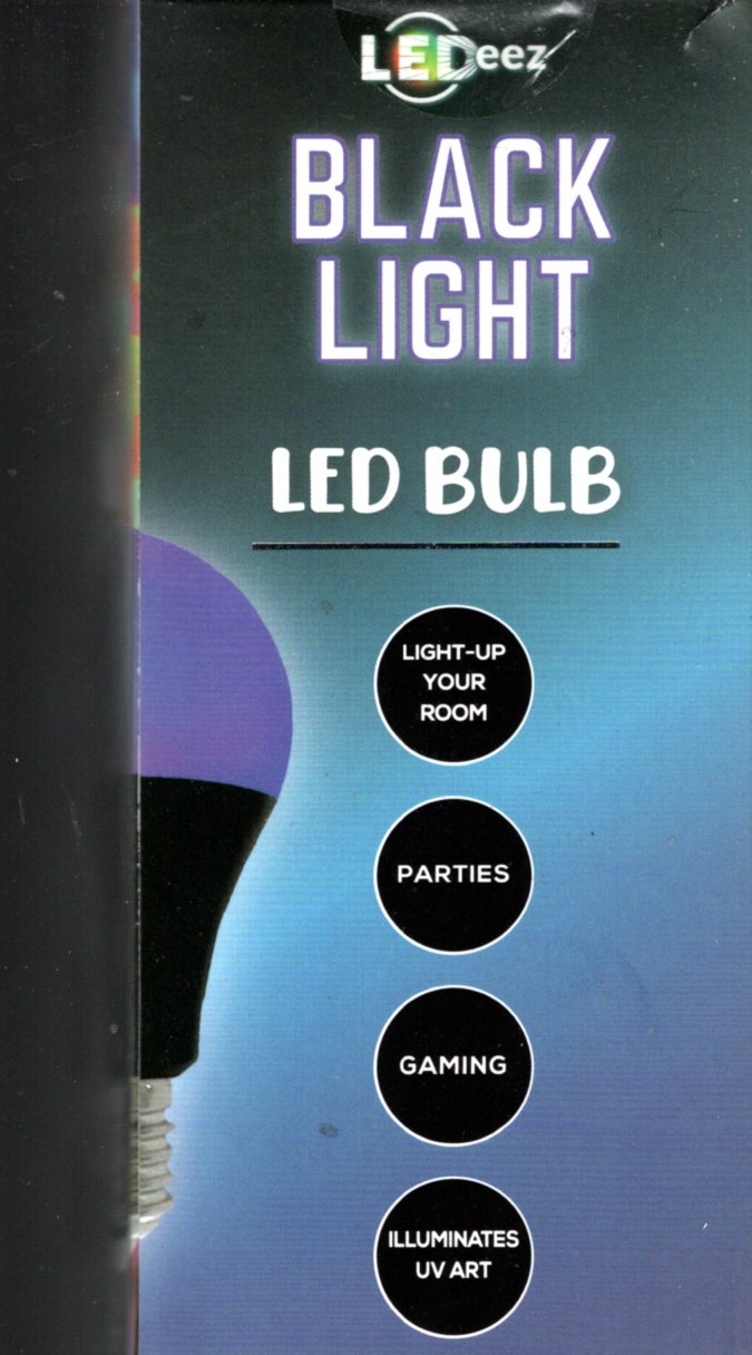 LEDeez UV Black Light LED Bulb 6 W (40W) Glow Crazy LED Light Bulb NEW