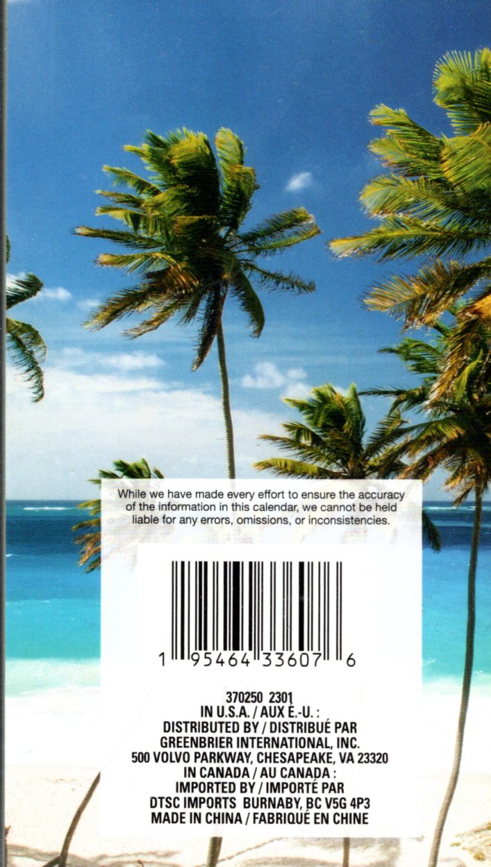 2024-2025 Value Pocket Calendar for Planning, Scheduling, and Organizing (Beaches)