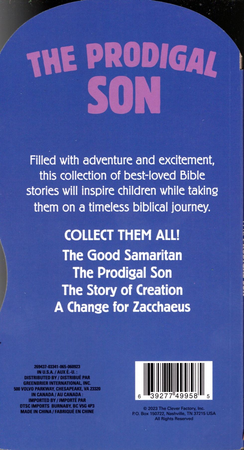 A Change for Zacchaeus, The Prodigal Son, The Story of Creation, The Good Samaritan - Book Set