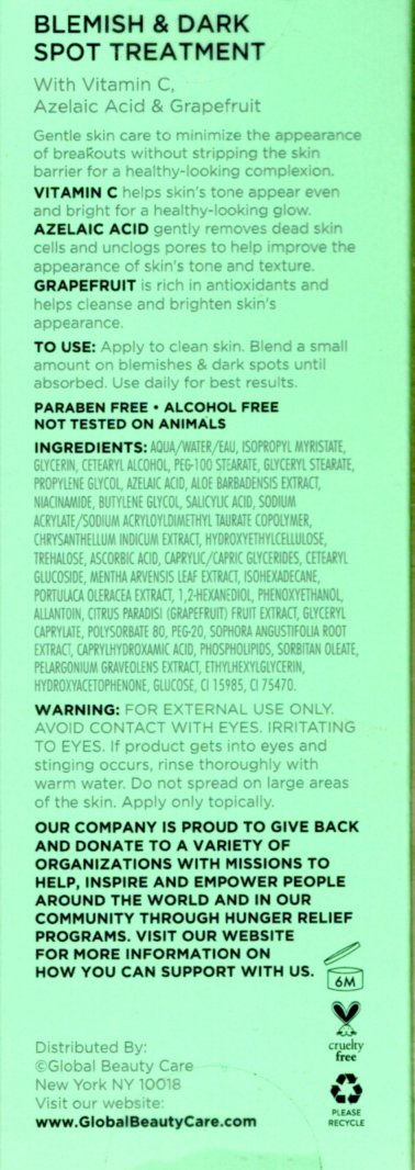 Global Beauty Care Blemish Control Cooling Gel - Blend& Dark Spot Treatment Set