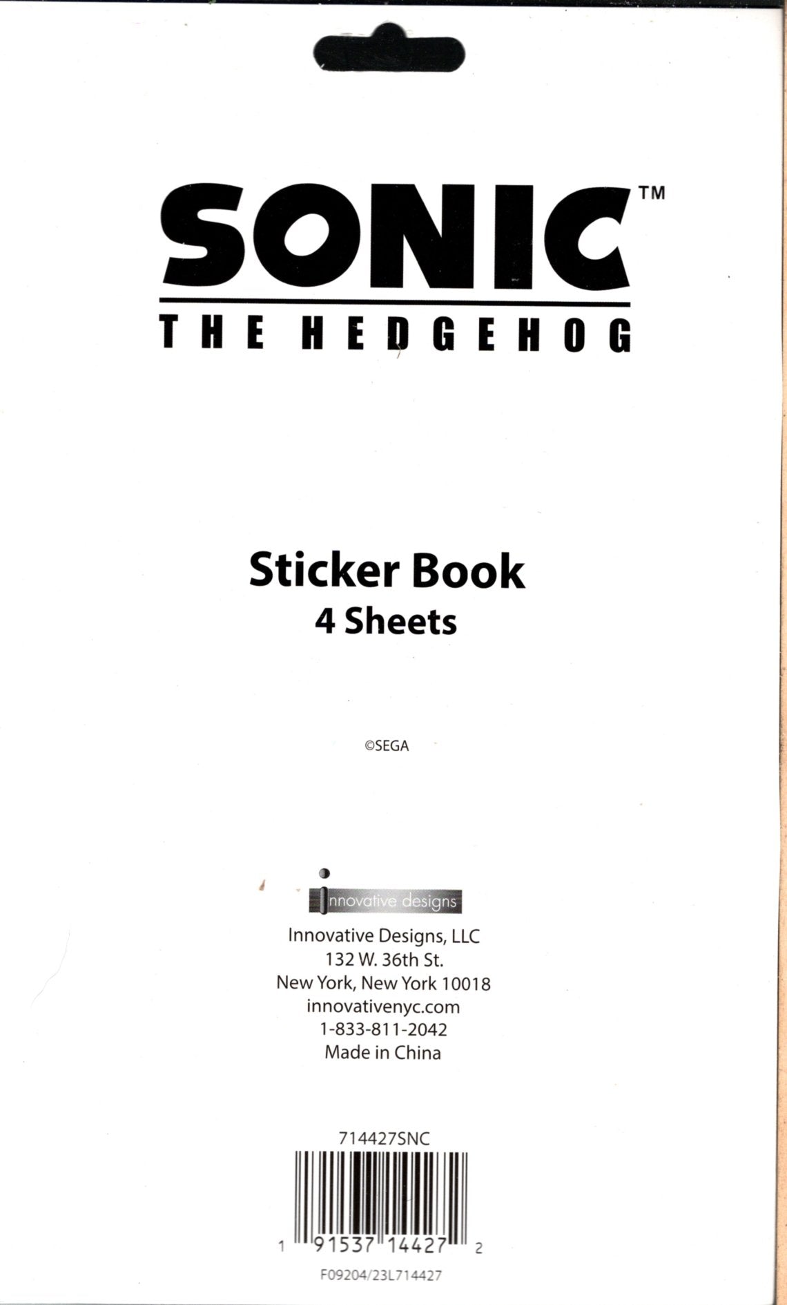 Sonic the Hedgehog - Sticker Book 4 Sheets over 300 Stickers (Set of 2 Pack)