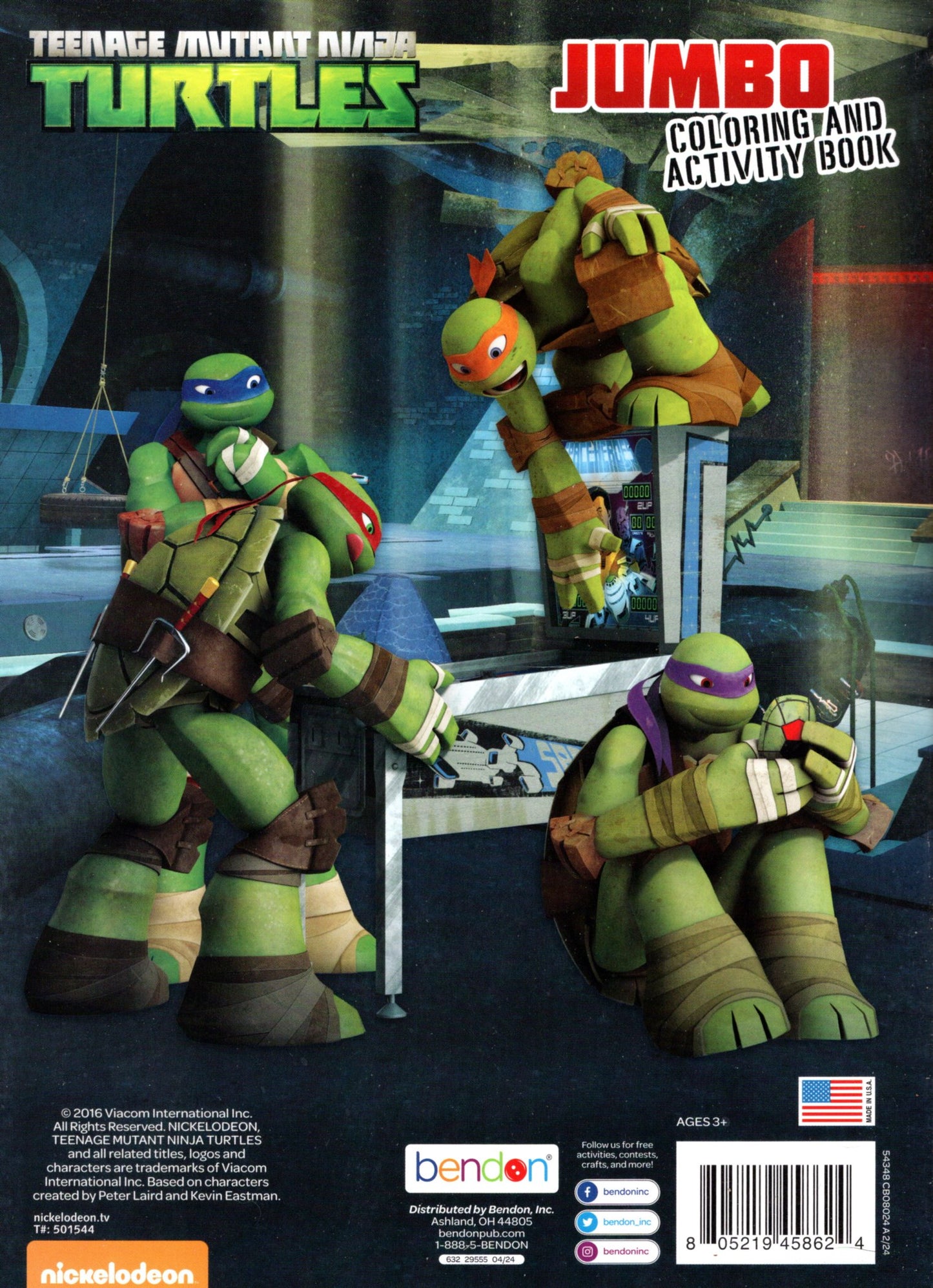 Teenage Mutant Ninja Turtles - Game On! - Jumbo Coloring & Activity Book