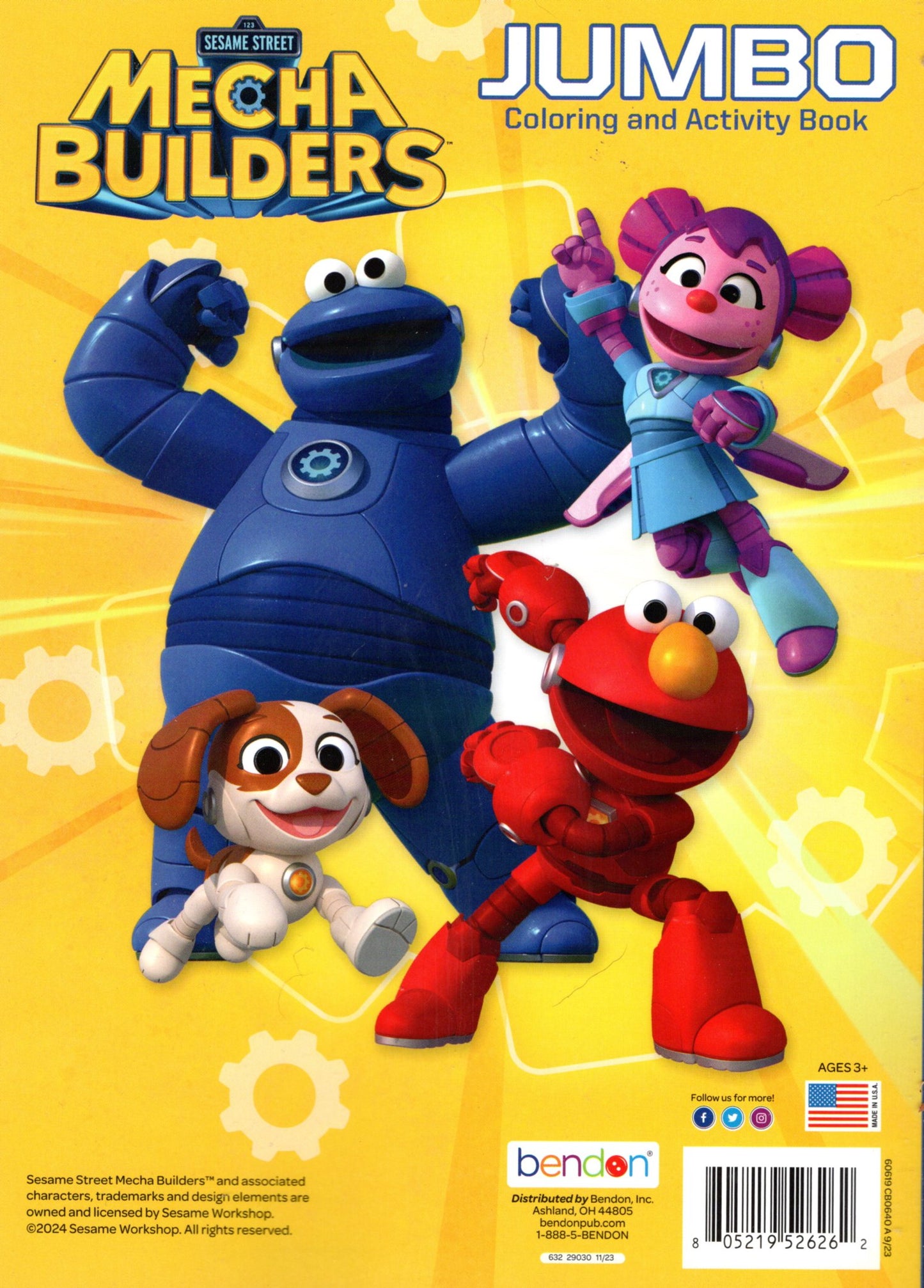 123 Sesame Street - Mecha Builders - Jumbo Coloring & Activity Book
