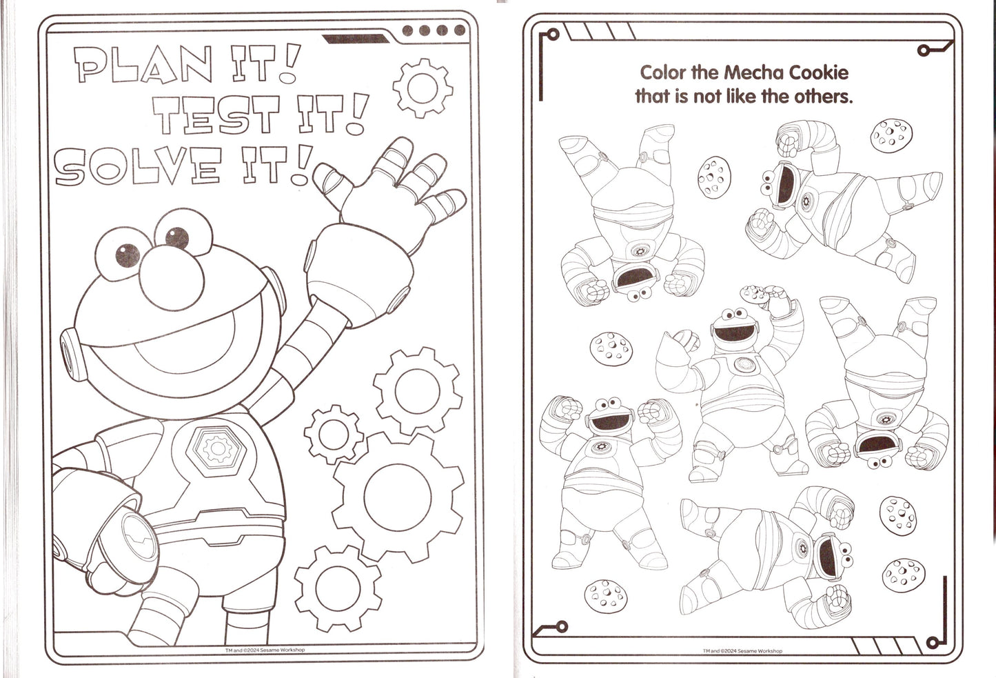 123 Sesame Street - Mecha Builders - Jumbo Coloring & Activity Book