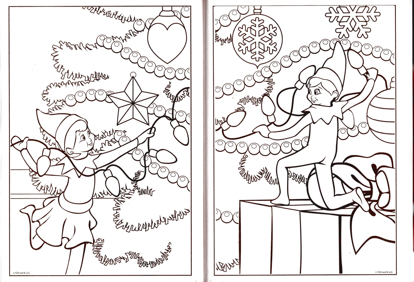 The Elf on The Shelf - Holiday and Christmas - Jumbo Coloring & Activity Book (Set of 2 Books) v4