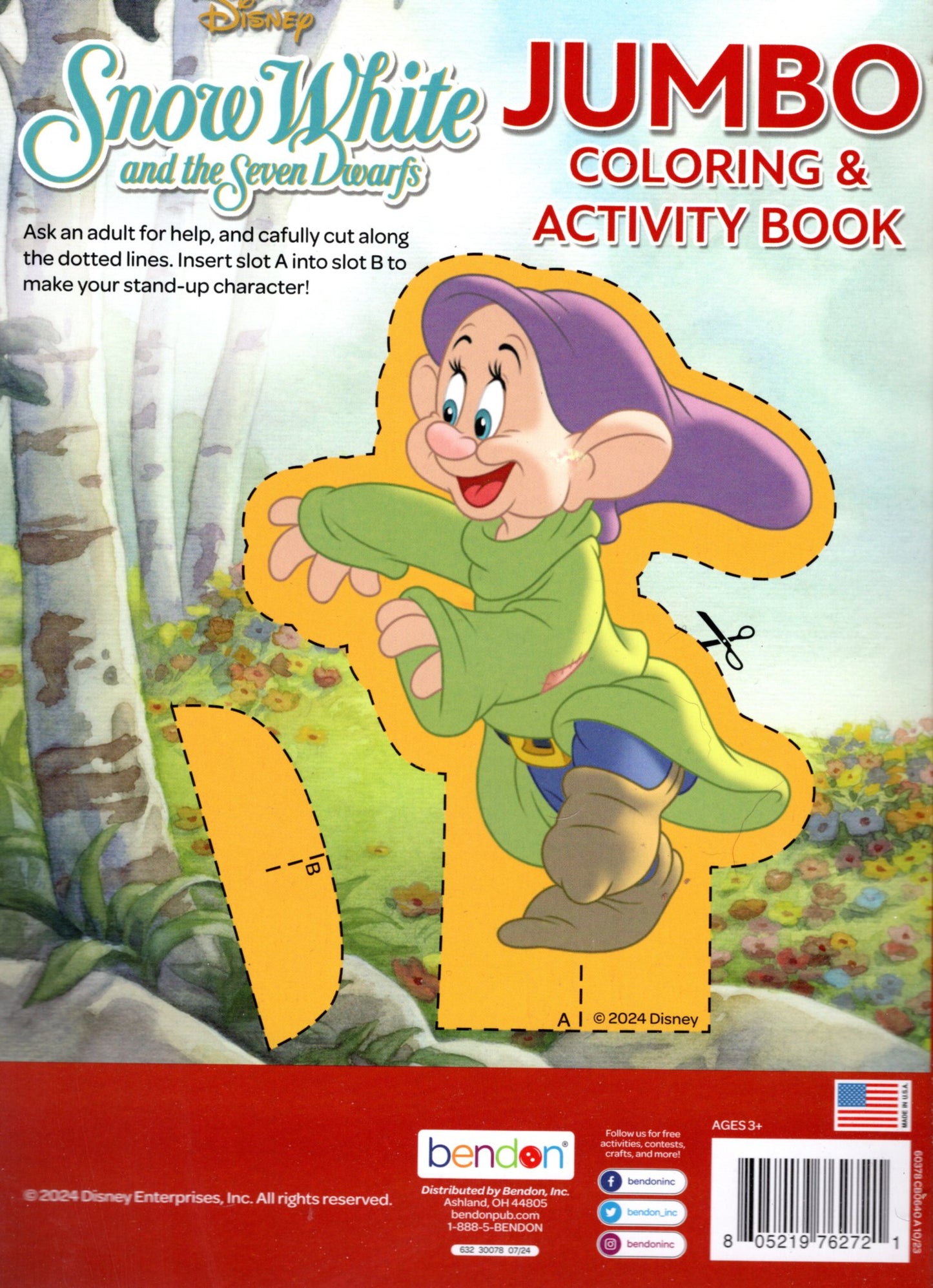 Snow White and Seven Dwarfs - Jumbo Coloring & Activity Book