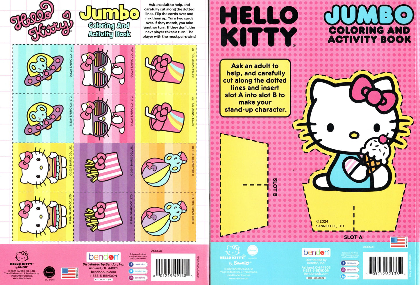 Hello Kitty - Jumbo Coloring & Activity Book (Set of 2 Books) v3