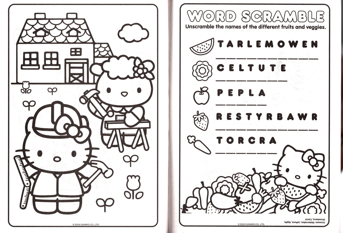 Hello Kitty - Jumbo Coloring & Activity Book (Set of 2 Books) v3