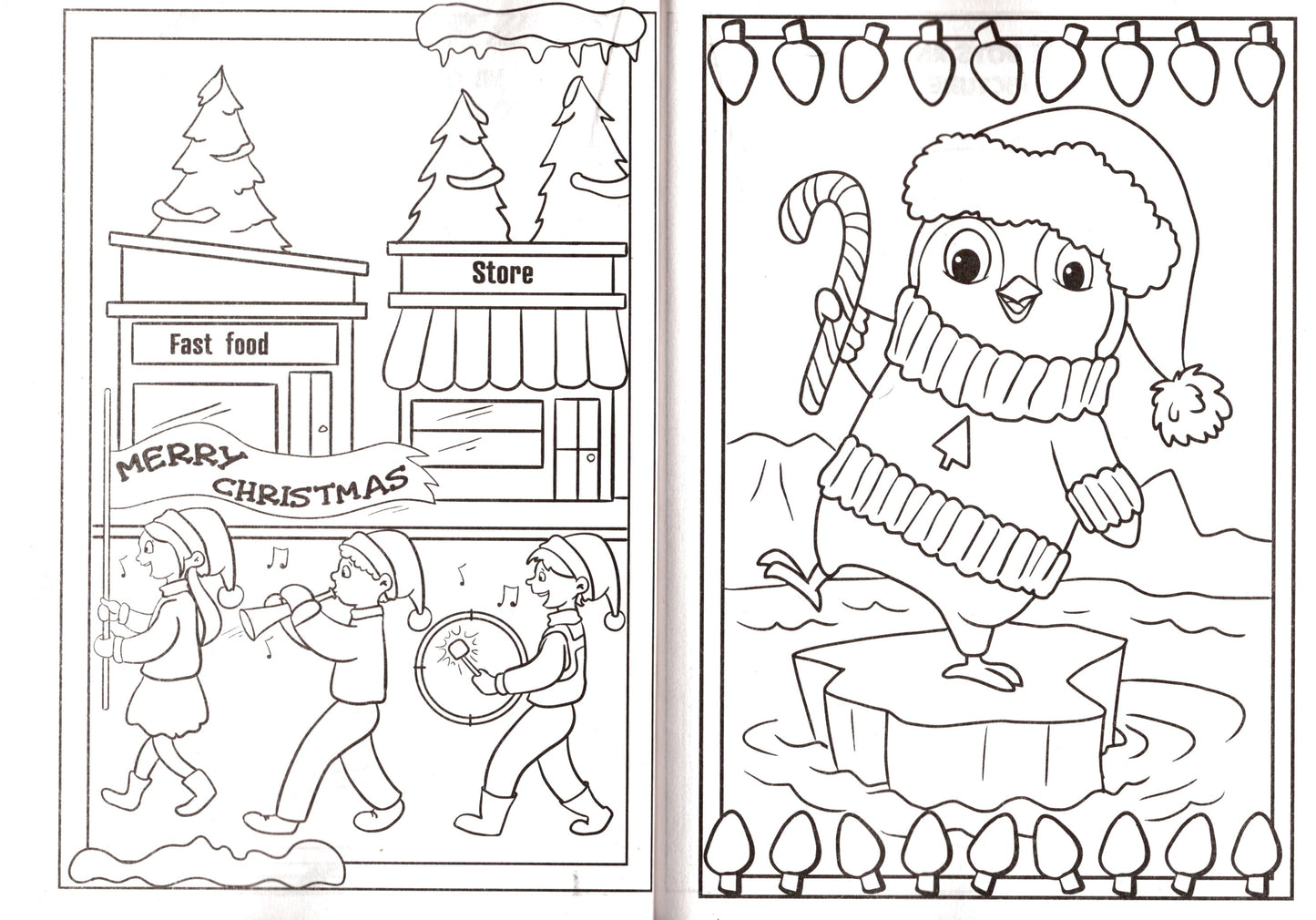 Magical Christmas & Santa's Christmas Surprise - Holiday - Coloring Book (Copy)
