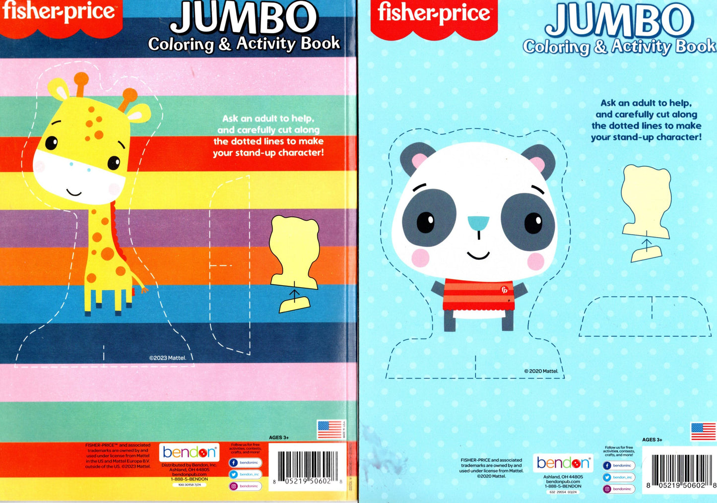 Fisher-Price - Jumbo Coloring & Activity Books (Set of 2 Books) v2