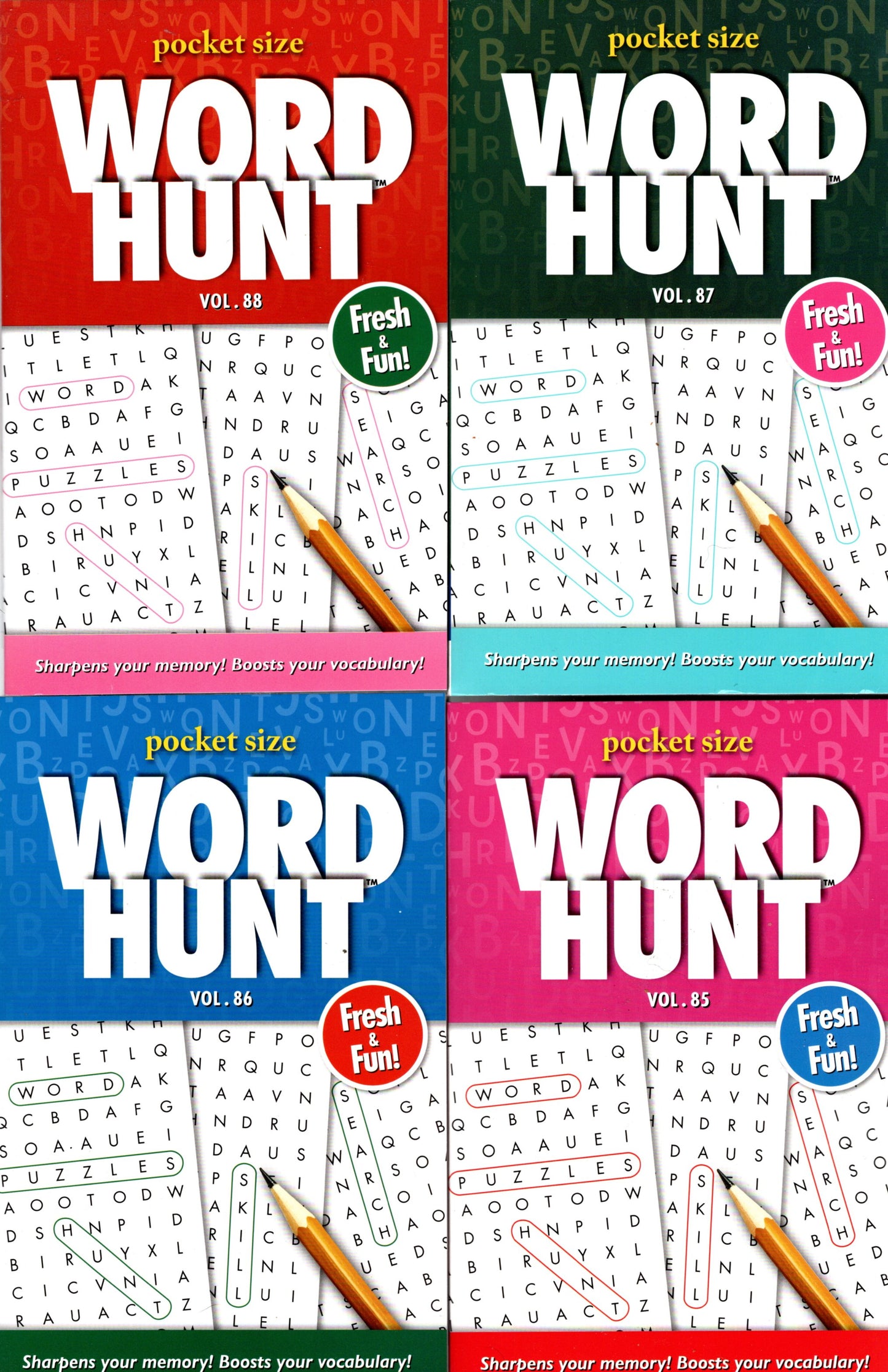Large Print Word Hunt - All New Puzzles - Vol. 85 - 88