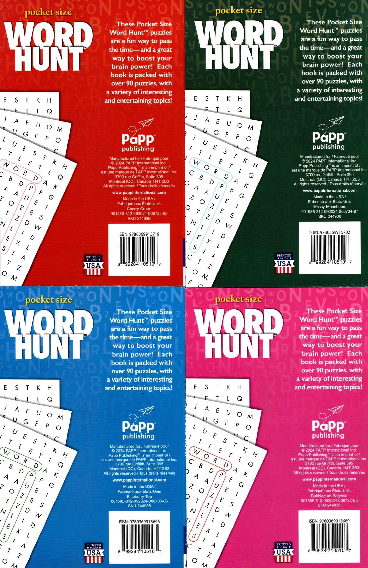 Large Print Word Hunt - All New Puzzles - Vol. 85 - 88