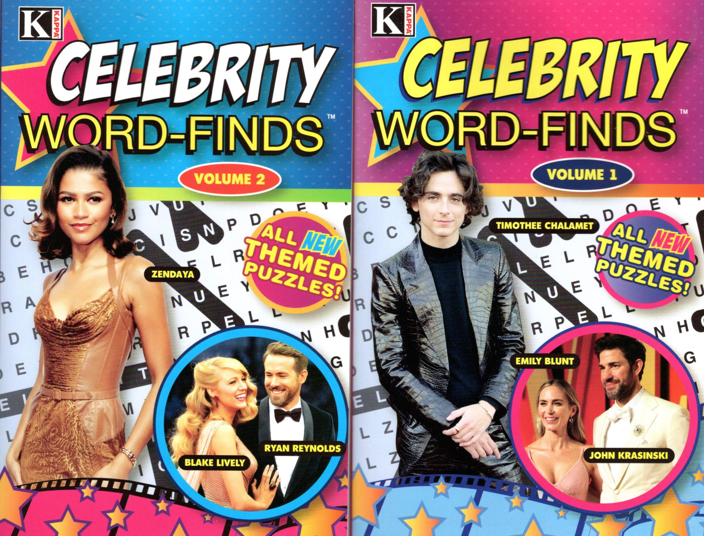 Pocket Size Celebrity Word-Finds - All New Puzzles - Vol.1-2