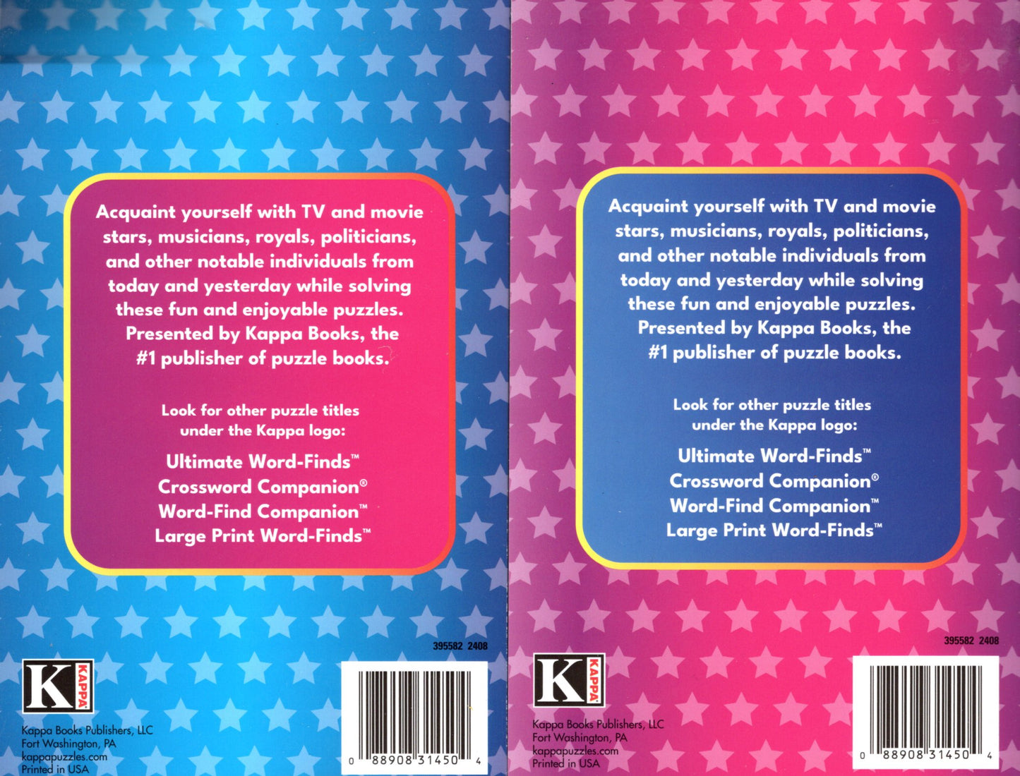 Pocket Size Celebrity Word-Finds - All New Puzzles - Vol.1-2