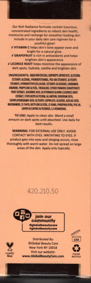 Vitamin C & Grapefruit Dark Spot Treatment with Licorice Root 0,5oz, 15ml Set