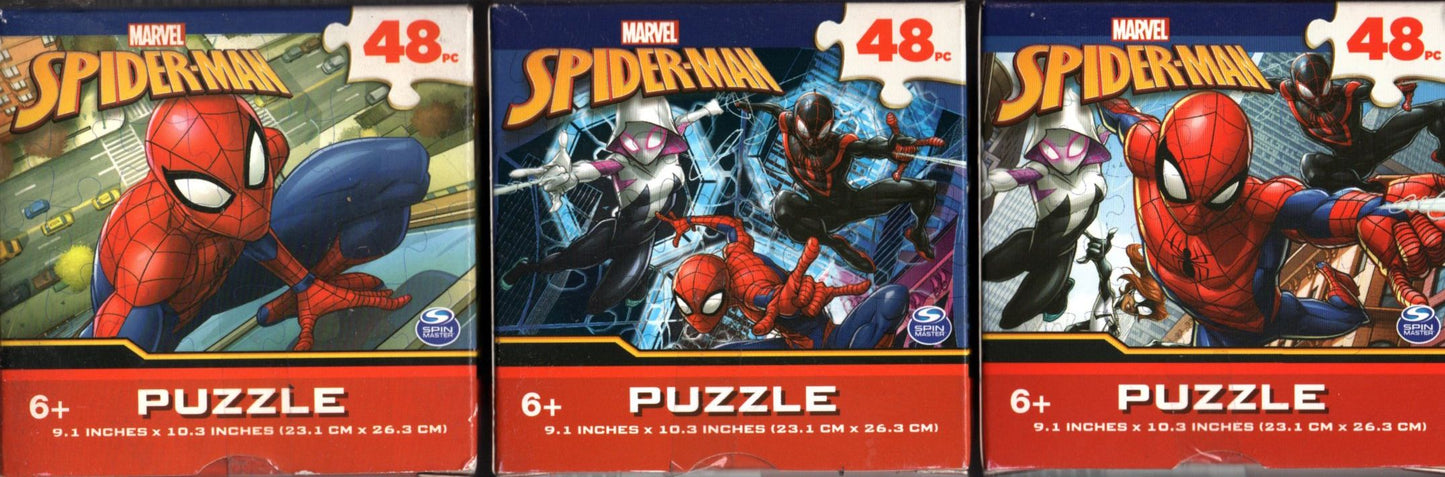 Marvel Spider-Man - 48 Pieces Jigsaw Puzzle (Set of 3 Pack) v2