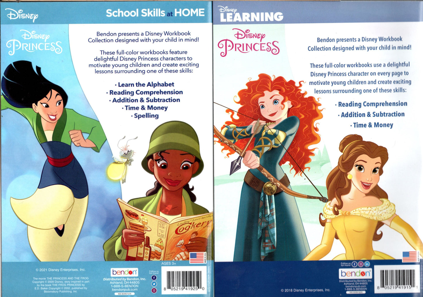 Disney Learning - Princess - Reading Comprehension & Alphabet - Workbook