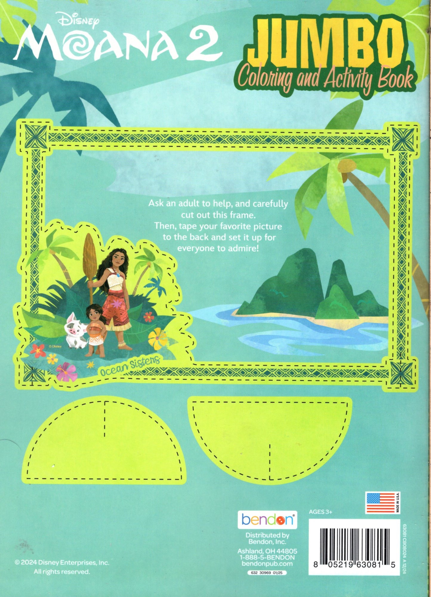 Moana 2 - Sisters Across the Waves - Coloring & Activity Book