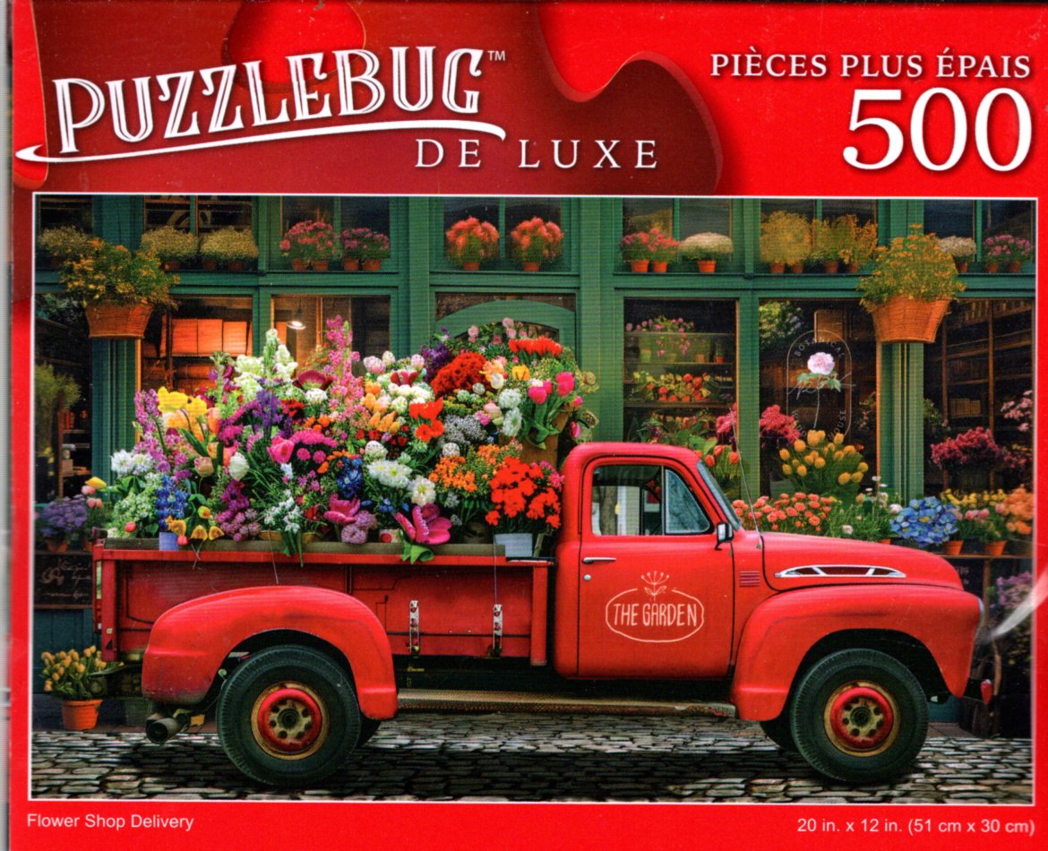 Flower Shop Delivery - 500 Pieces Deluxe Jigsaw Puzzle