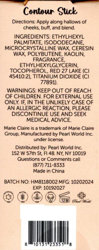 Marie Claire Contour Stick Warm Brown