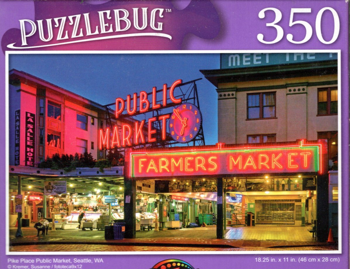 Pike Place Public Market, Seattle, WA - 350 Pieces Jigsaw Puzzle