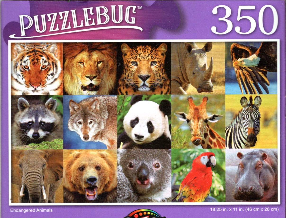 Endangered Animals - 350 Pieces Jigsaw Puzzle