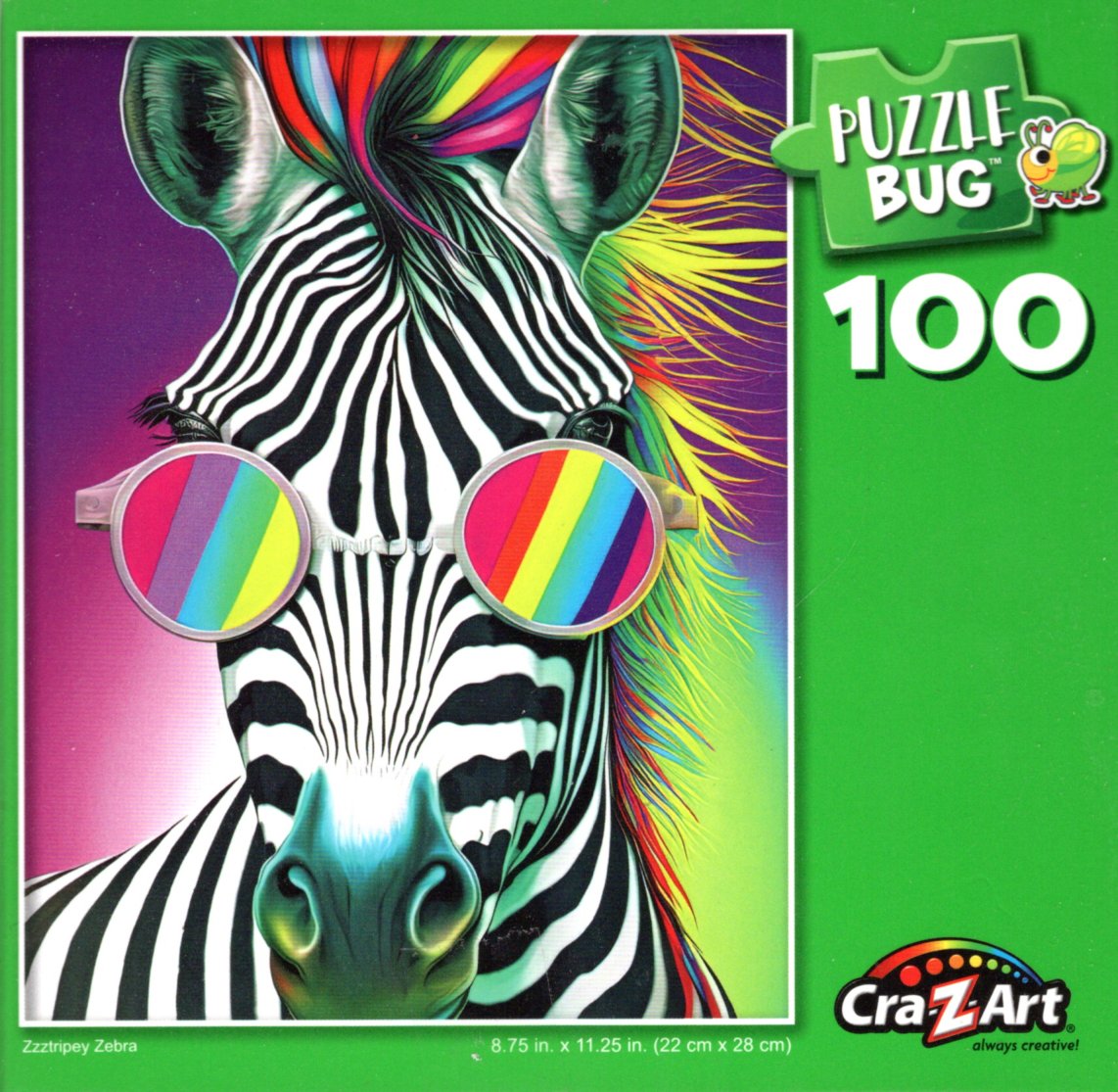 Zztripey Zebra - 100 Piece Jigsaw Puzzle