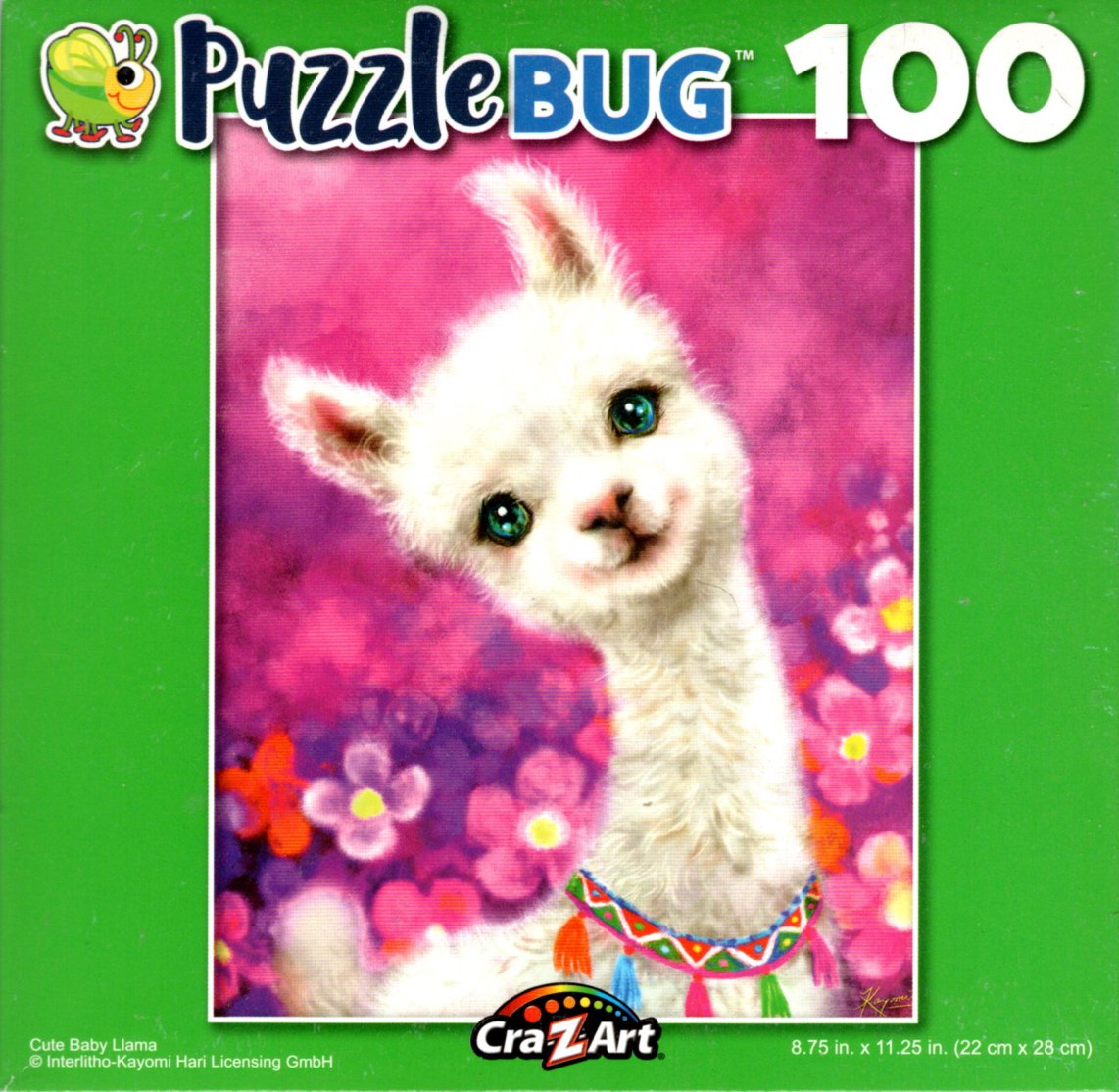 Cute Baby Liama - 100 Piece Jigsaw Puzzle