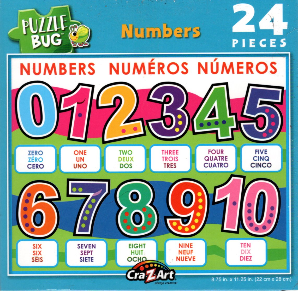 Puzzle Bug Numbers - 24 Piece Jigsaw Puzzle