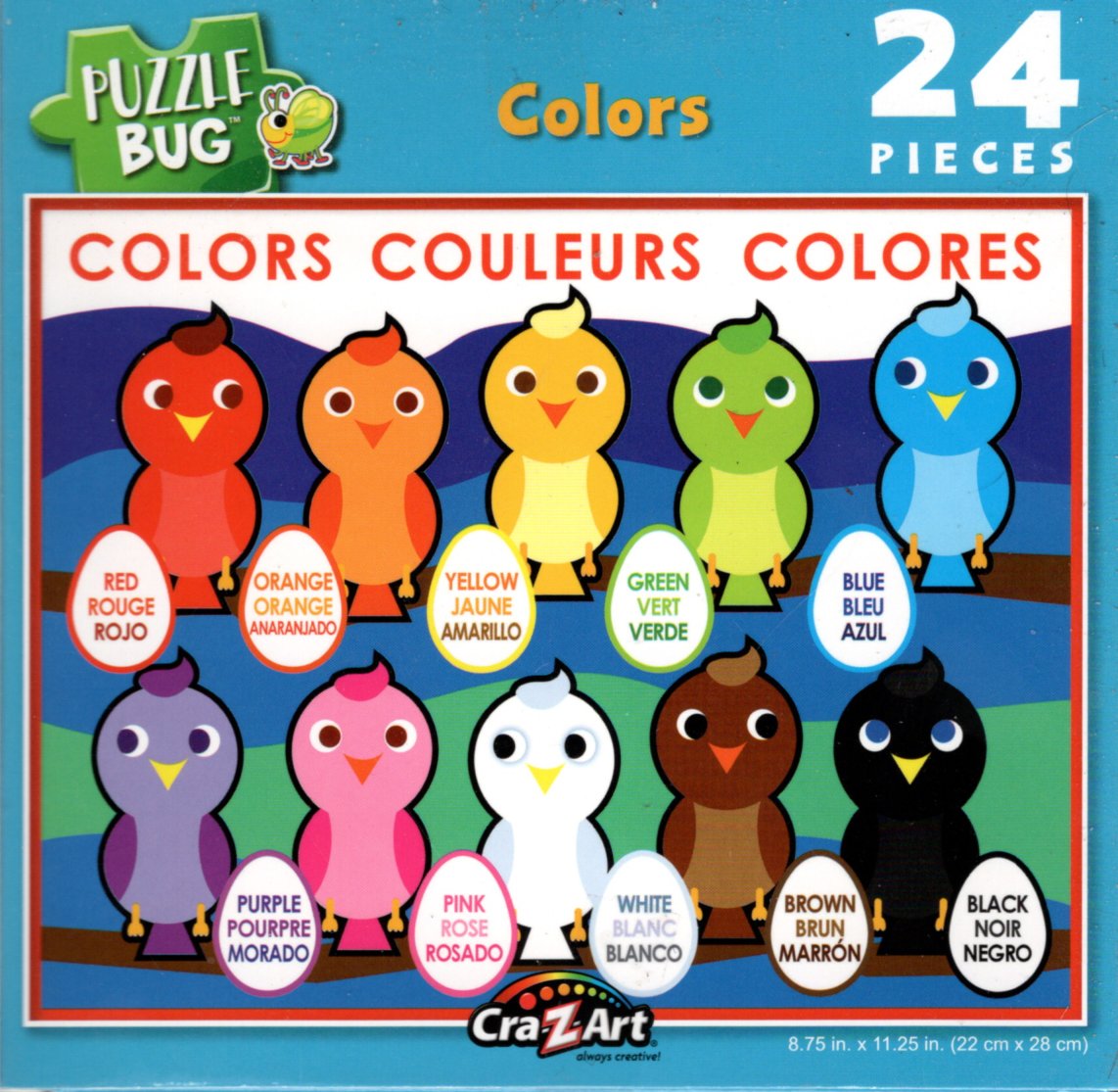 PuzzleBug Colors - 24 Piece Jigsaw Puzzle