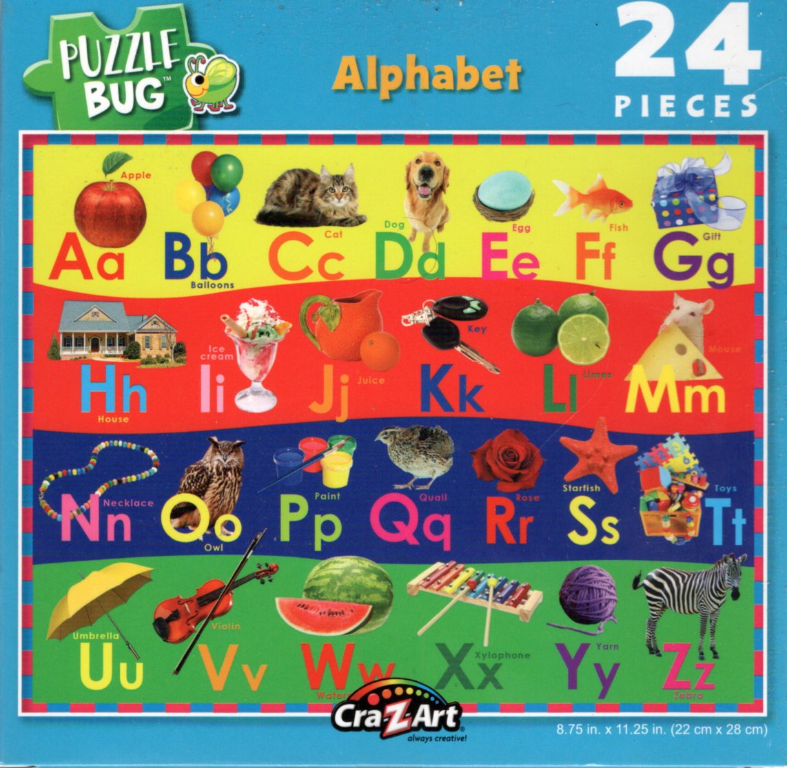 PuzzleBug Alphabet - 24 Piece Jigsaw Puzzle