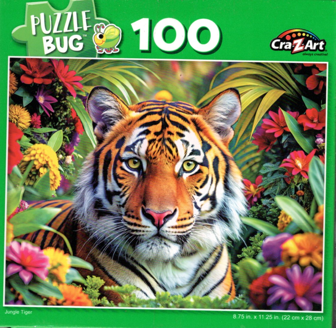 Jungle Tiger - 100 Piece Jigsaw Puzzle