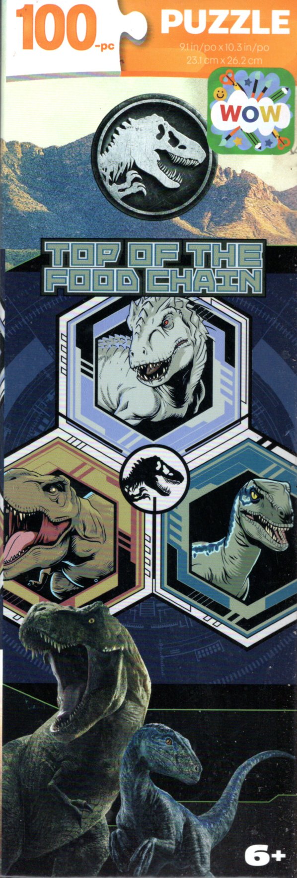 Jurassic World - Top of The Food Chain - 100 Pieces Jigsaw Puzzle