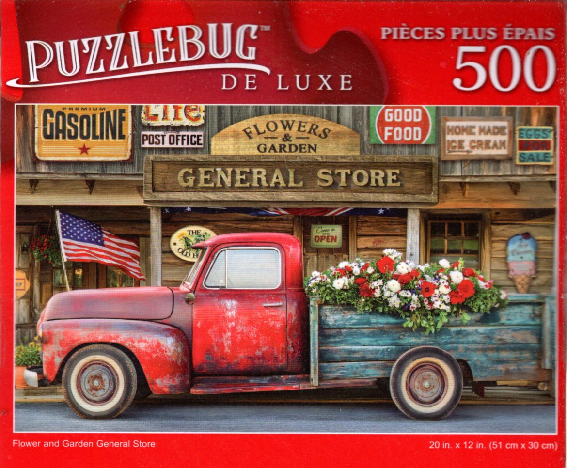 Flower and Garden General Store - 500 Pieces Deluxe Jigsaw Puzzle