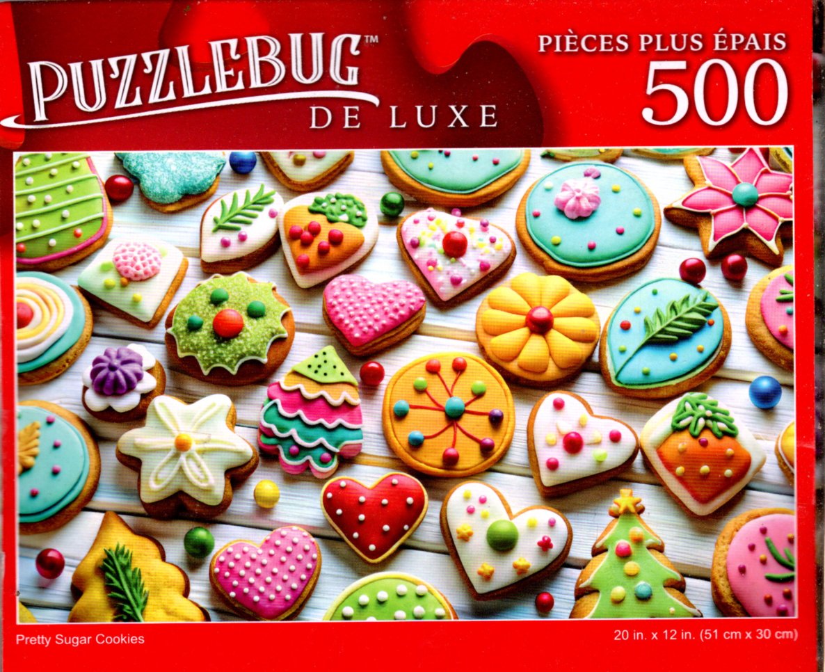Pretty Sugar Cookies - 500 Pieces Deluxe Jigsaw Puzzle