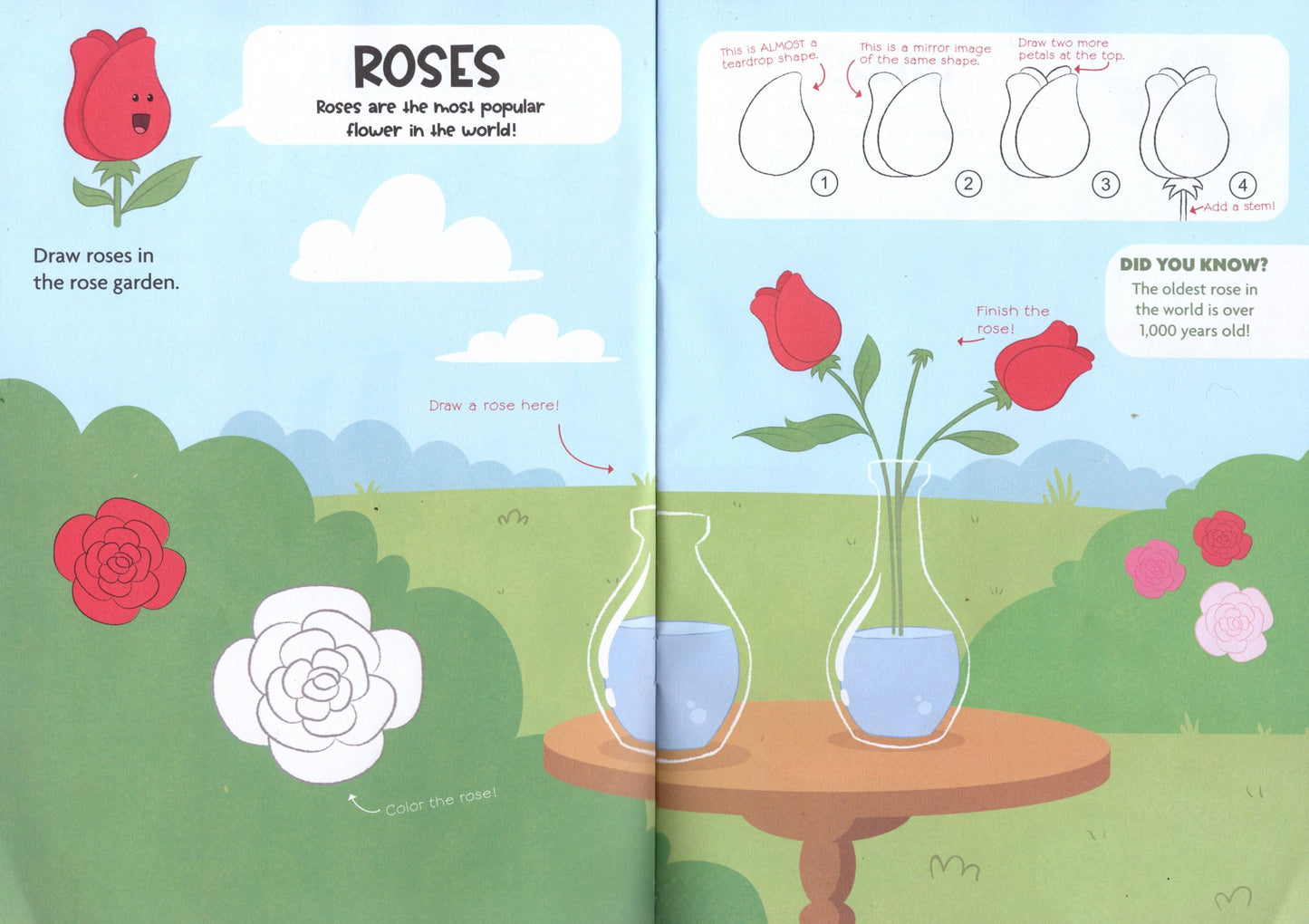 Step-by-Step Doodle & Drawing - Go, Go, Go: Animals: Growing Garden: Ocean Book