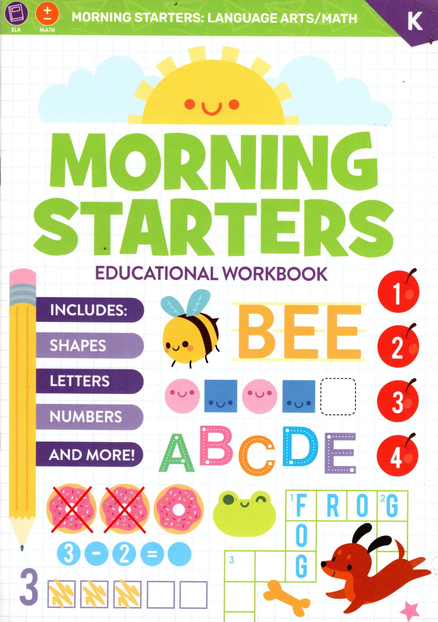 Kindergarten Includes: Reading - Math - Grammar & More - Morning Starters v 19