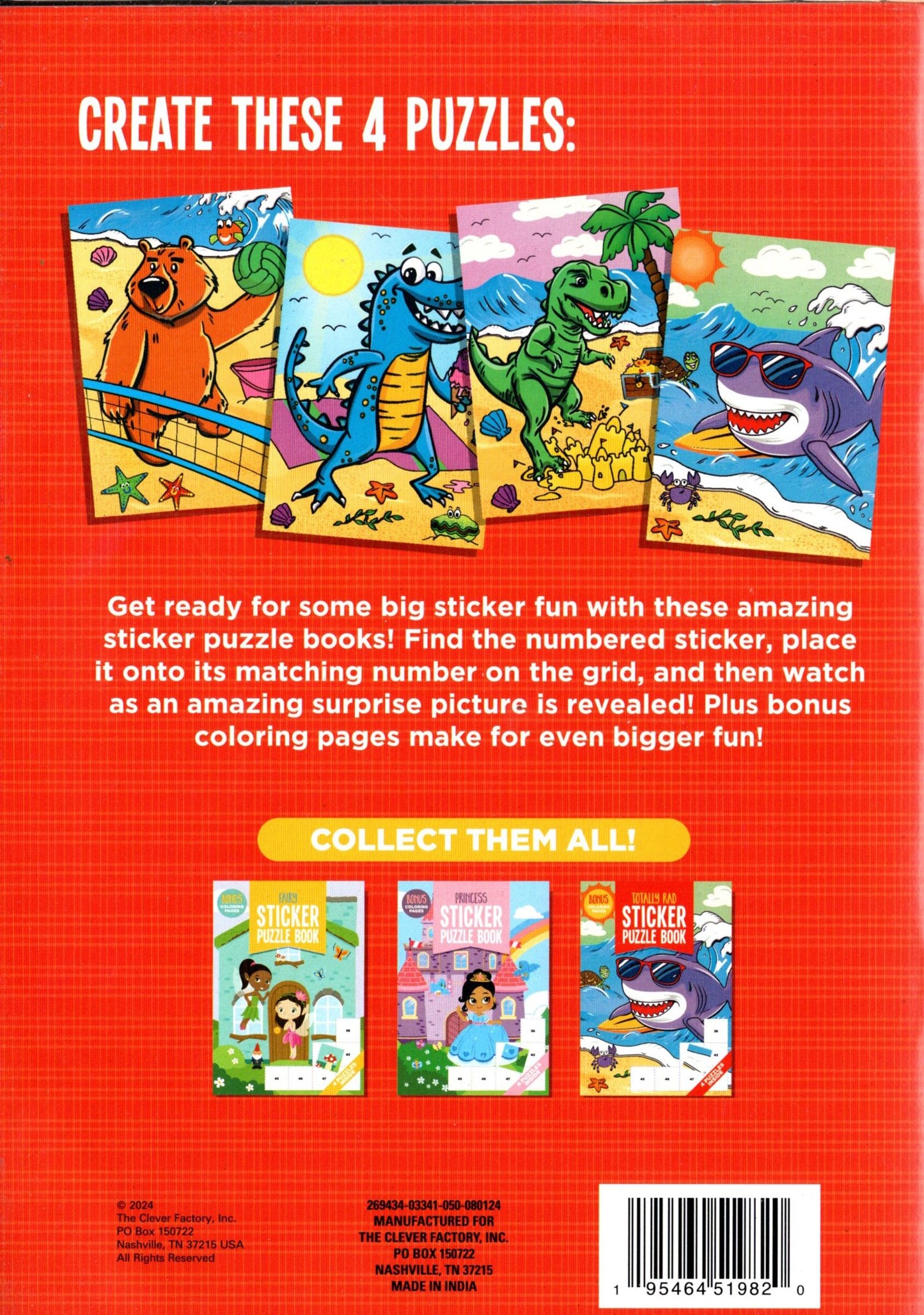 Pad Sticker Puzzles Book 4 Puzzle Inside