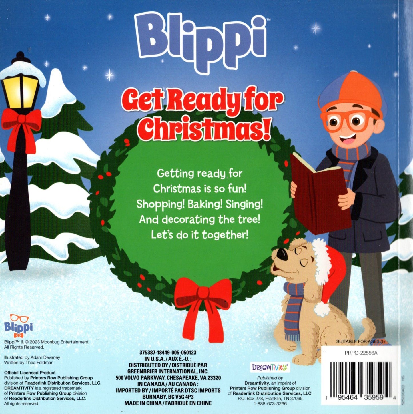 Blippi Get Ready for Christmas - Children's Book