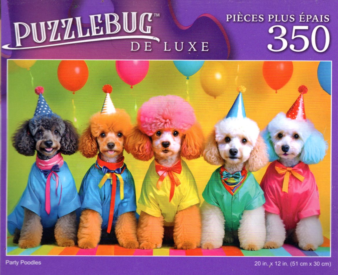 Party Poodles - 350 Pieces Jigsaw Deluxe Puzzle