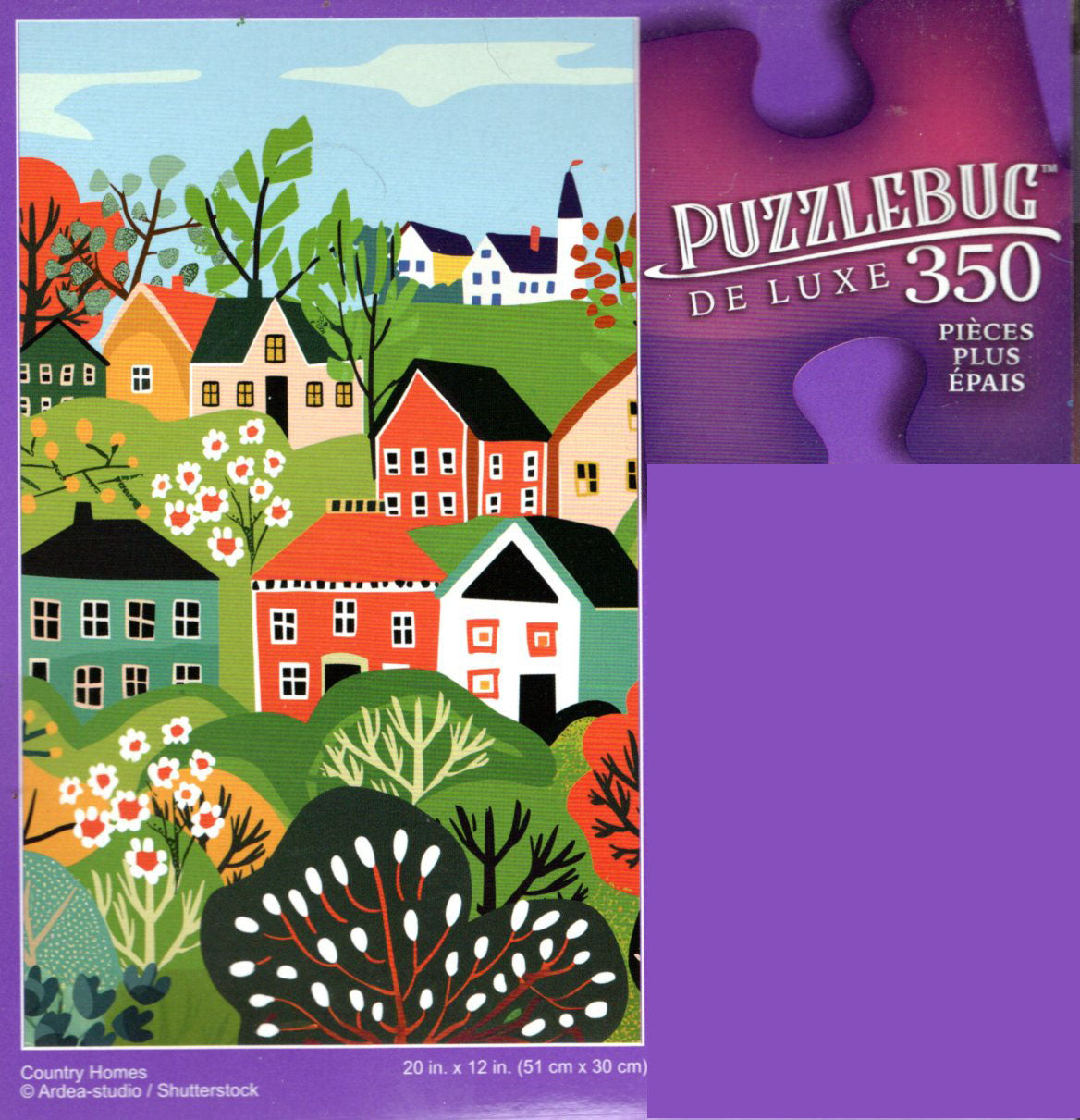 Country Homes - 350 Pieces Jigsaw Deluxe Puzzle