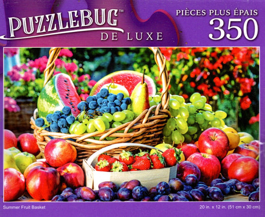 Summer Fruit Basket - 350 Pieces Jigsaw Deluxe Puzzle