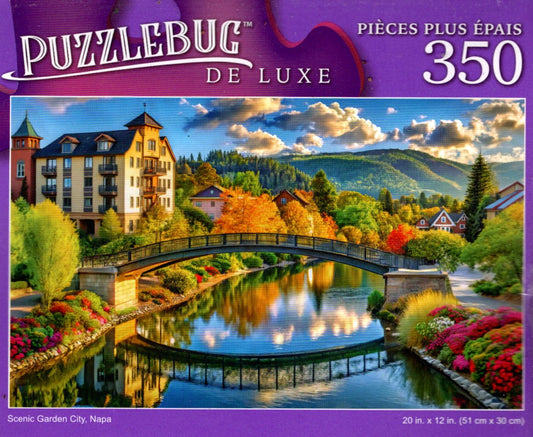 Scenic Garden City, Napa - 350 Pieces Jigsaw Deluxe Puzzle