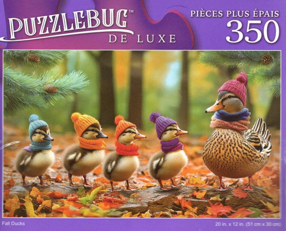 Fall Ducks - 350 Pieces Jigsaw Deluxe Puzzle