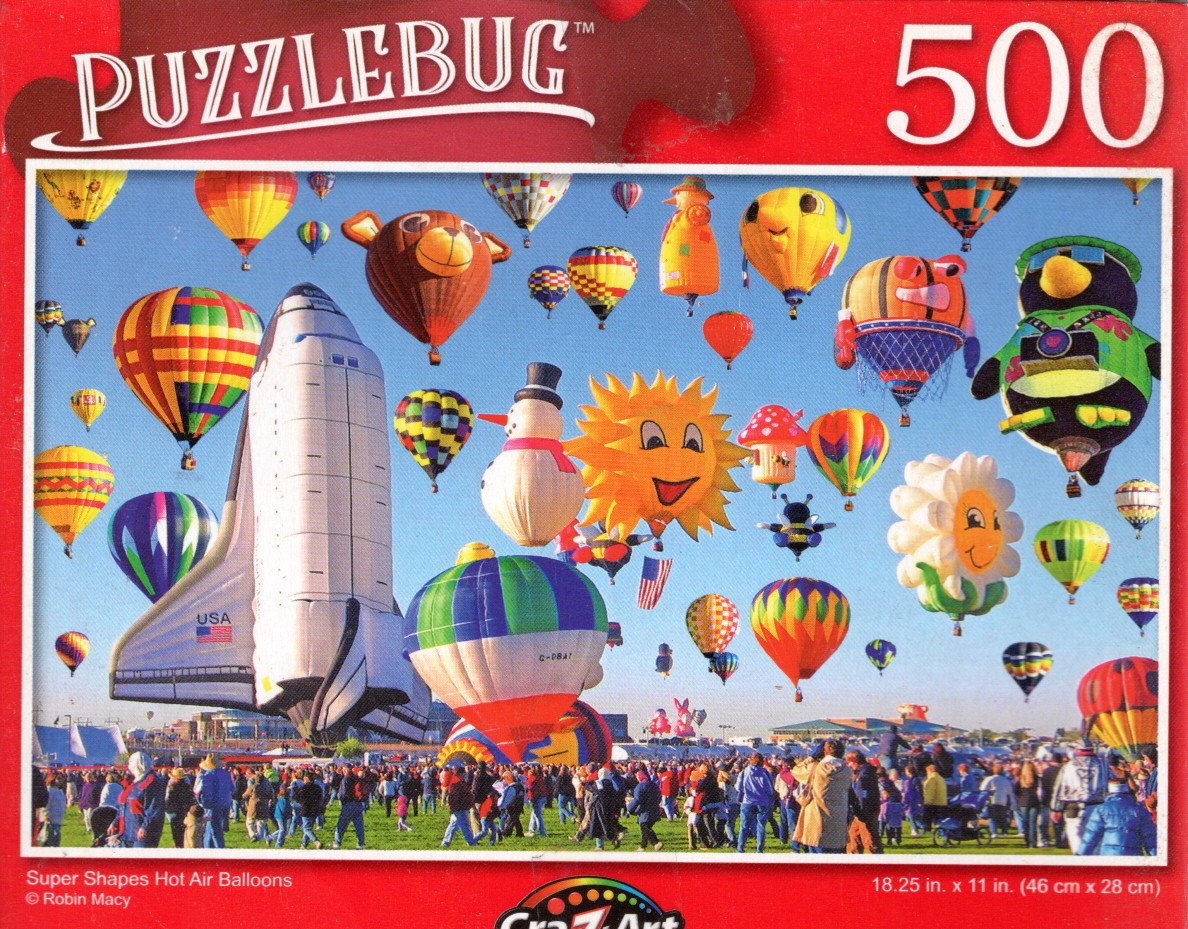Super Shapes Hot Air Balloons - 500 Pieces Jigsaw Puzzle