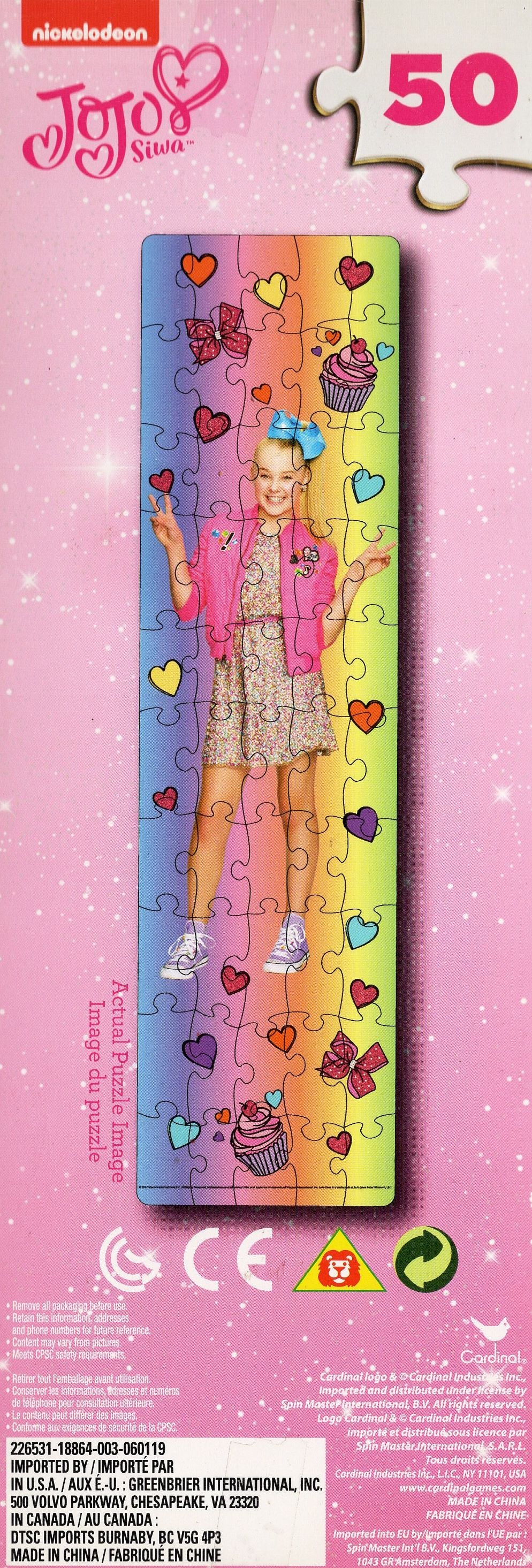 Nickelodeon JoJo Siwa - Be You - 50 Piece Tower Jigsaw Puzzle