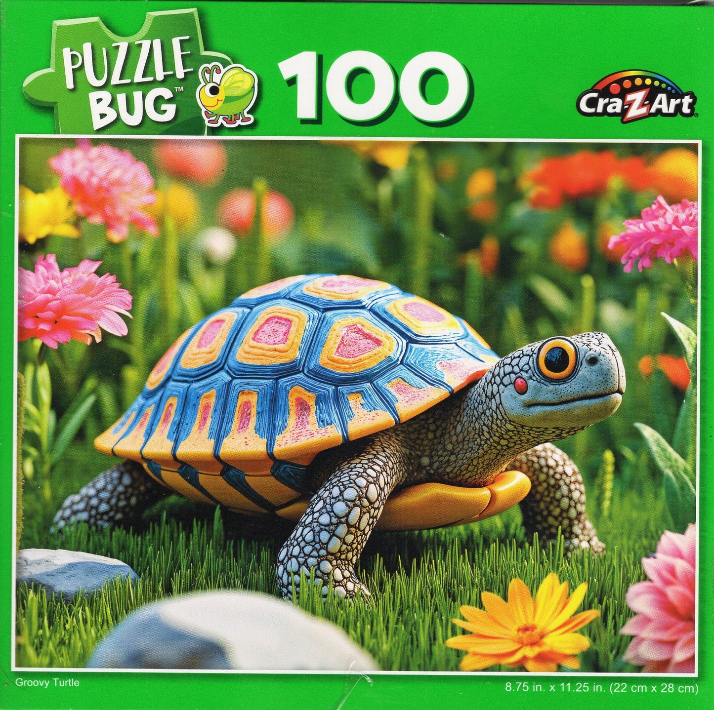 Groovy Turtle - 100 Piece Jigsaw Puzzle