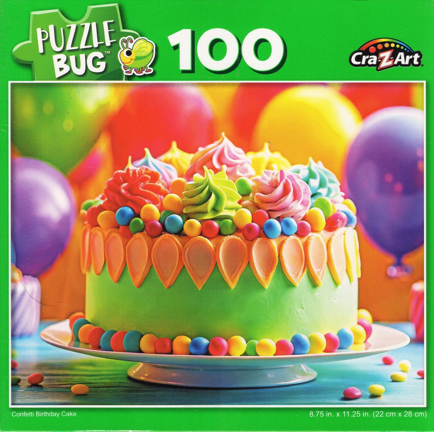 Confetti Birthday Cake - 100 Piece Jigsaw Puzzle