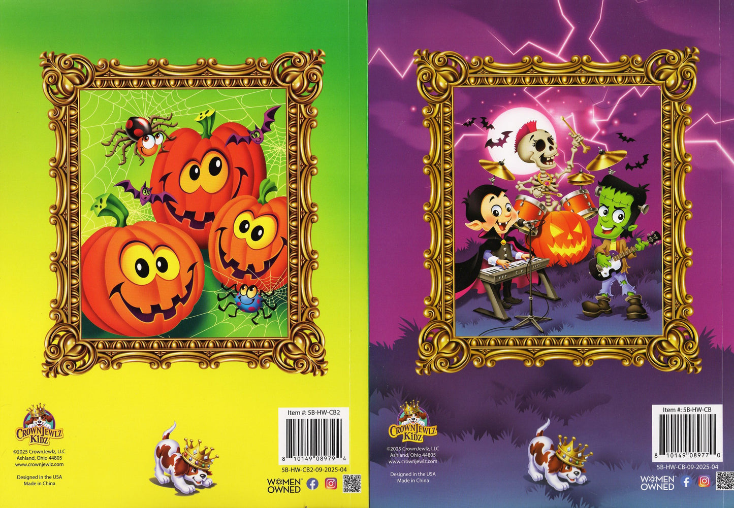 Pumpkin Patch & Monster Rock - Halloween Coloring & Activity Book (Set of 2)